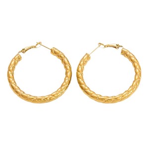 Aros de Acero Inoxidable con Baño de Oro de 18K, Diseño Geométrico de Flor, Joyería para Fiestas, Accesorios de Moda para Mujer - Product Image 5