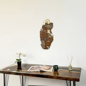 <span class=keywords><strong>แผนที่</strong></span>ไม้หลายสีสำหรับตกแต่งผนังบ้านทันสมัยปรับแต่งได้แผนที่โลกทำจากไม้3D หลากสี - Product Image 5