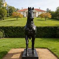 Escultura de Caballo de Bronce de Tamaño Real, Precio de Fábrica, Venta Caliente, para Jardín Exterior