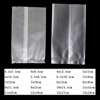 Sachet en plastique transparent à fermeture centrale, petit emballage pour sucre, bonbons, gâteaux, glaces et bâtonnets glacés
