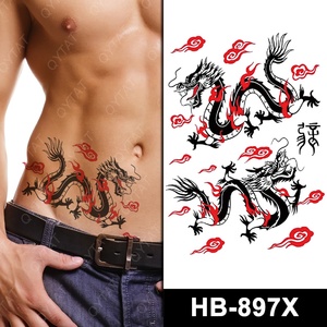 Commercio all'ingrosso QYTAT Braccio Impermeabile Temporaneo Corpo Autoadesivo Del Tatuaggio Del Drago - Product Image 1