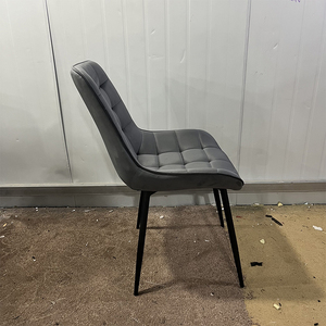 Ensemble de salle à manger 4 chaises en tissu et similicuir, style nordique moderne, pour table de salle à manger - Vente en gros à prix réduit - Product Image 6