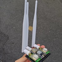 Modul Nirkabel ESP32 + NRF24L01 PA LNA 2.4G dengan Antena yang Ditingkatkan