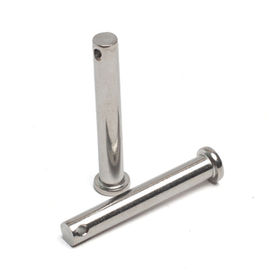 Thép carbon Đầu phẳng đầu tròn Hitch <span class=keywords><strong>Pin</strong></span> rãnh kết thúc với lỗ Nhà máy cung cấp clevis <span class=keywords><strong>pin</strong></span> với 1 LỖ 7 lỗ - Product Image 2