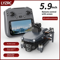 L600-1 Pro Quadricoptère Pliant Transfrontalier 4K UHD GPS Moteur Brushless Télécommande à Écran Contrôle par Écran Photographie Aérienne HD Idéal pour Débutants