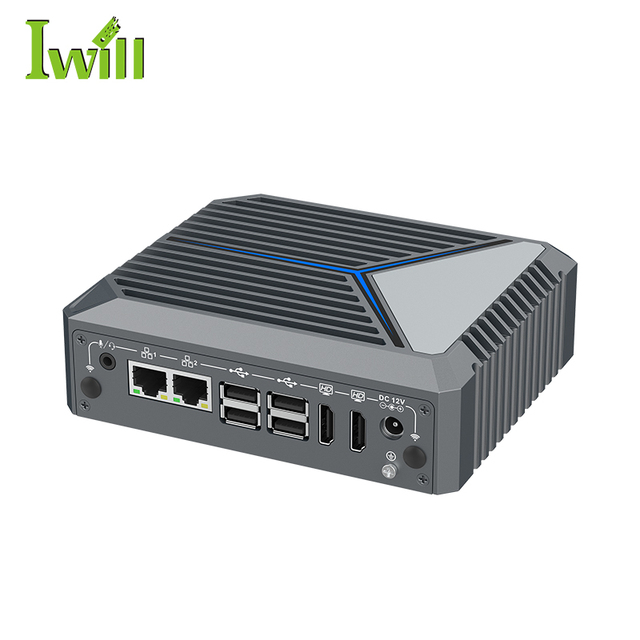 Intel Twin Lake N150 Fanless Mini PC 4K Dual HDMI 8 USB Ports DDR5 2.5" SATA & M.2 Support