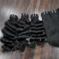 Lot de Cheveux Humains Bruts 100% Non Transformés, Vente en Gros, Cheveux Vierges à Cuticules Alignées, Double Trame, Cheveux Bruts Bouclés Birmans