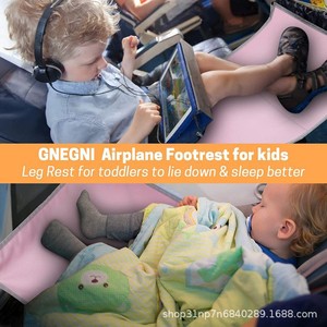Reposapiés para Avión para Niños, Extensor de Asiento de Viaje Portátil, Gris, Soporta 12 kg, para Niños de 2 a 3 Años - Product Image 2