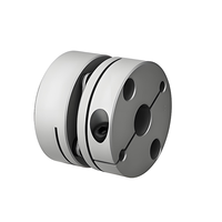 Couplage à diaphragme unique en alliage d'aluminium OD126mm, alésage 20-55mm, type à pince, pour machines lourdes, servomoteurs et encodeurs