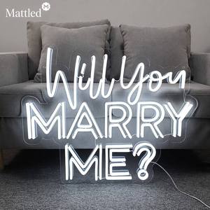 ป้ายไฟนีออน LED แบบกำหนดเอง "Will You Marry <span class=keywords><strong>Me</strong></span>" สีขาวเย็น สีขาวอุ่น สี RGB เปลี่ยนสีได้ ขนาด 75 ซม. 100 ซม. ป้ายไฟนีออน LED แบบกำหนดเอง - Product Image 4