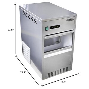 เครื่องทำน้ำแข็งบล็อกเชิงพาณิชย์ รุ่น Guxing 220V 2.5kW ผลิตน้ำแข็งได้ 20 กก. 370 ปอนด์/วัน / คอมเพรสเซอร์ Frascold รับประกัน 1 ปี - Product Image 3