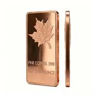 Lingot de cuivre 999 de bonne qualité pour investissement, 10 oz, lingots ronds de cuivre fin .999, 99,9 % pur, 999 non allié, 10 oz