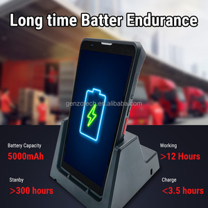 GENZO A605 IP67 <span class=keywords><strong>PDA</strong></span> Lecteur de codes-barres 2D <span class=keywords><strong>PDA</strong></span> industriel robuste portable Android - Product Image 5