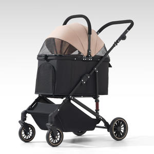 भंडारण टोकरी के साथ पालतू जानवर यात्रा वाहक अलग करने योग्य बिल्ली कुत्ता - Product Image 1