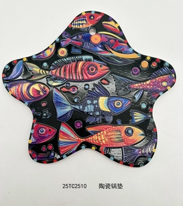 Posavasos Personalizado con Forma de Estrella de Mar, Diseño de Dibujos Animados, Color Negro, Resistente al Calor, para Tazas de Té, Regalo - Product Image 2