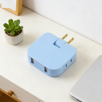 Konverter Soket USB Cantell US Plug 180 Derajat Dapat Diputar 3/4 Outlet 16A Steker Ekstensi Industri Adaptor Stopkontak Mini