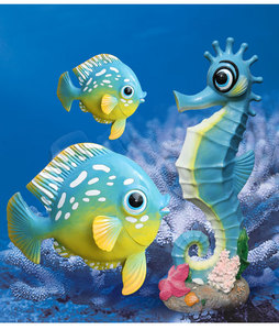 Scultura di pesci marini animali dell'oceano della vetroresina della resina per la decorazione del <span class=keywords><strong>mare</strong></span> - Product Image 4