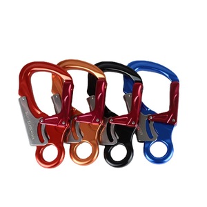 Mosquetón de Aluminio Aeronáutico 7075, 35KN, Mosquetón Principal para Escalada en Exteriores, Gancho de Ojo Pequeño, Bloqueo de Cuerda de Seguridad - Product Image 1