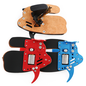 Tiro con l'arco protezione per le dita strato superiore pelle bovina + alluminio S/M/L/XL per ricurvo/tradizione tiro con l'arco caccia protezione per le dita - Product Image 2