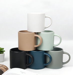 Modern Matte Finish <b>Ceramic</b> <b>Mugs</b>, 12oz Multi-color Coffee/Tea/Drinkware Cups, Bulk Wholesale for Home, Office & Cafe - Product Image 2