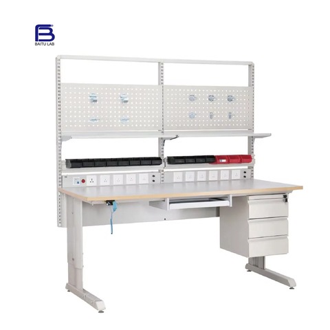 Commercial Heavy Duty ESD Workbench Steel Frame Anti-Static Surface Work Table bench for Laboratory Workshop
