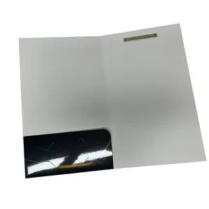 China Factory Eco Friendly Thick Paper Material A4 A5 Size Custom Presentation Folder With Pockets