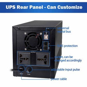 信頼性の高い3000VA 1800W AVR UPS、高速充電、メタルケース & LCD、医療機器に最適 - Product Image 5