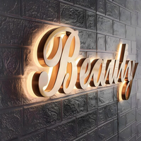 Letrero Electrónico Personalizado con Logotipo 3D Iluminado por LED, Resistente al Agua IP65, para Interiores/Exteriores, para Centros Comerciales y Publicidad Empresarial