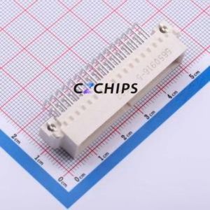 5650916-5 Board-to-Board & Backplane Connector Bent Lead Through Hole,P=2.54mm Connector 2.54mm Right Angle Insert 3 Gold - Product Image 1