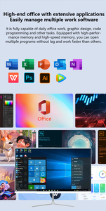 PC todo en uno de 23,8 pulgadas Win 10/11 Computadora I3 <span class=keywords><strong>Monoblock</strong></span> PC de escritorio de oficina Computadora de escritorio todo en uno con teclado y mouse - Product Image 6