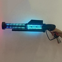 Machine à brouillard CO2 portable avec LED RGB, alimentée par piles AA, portée de pulvérisation de 8 à 10 m, idéale pour les fêtes d'anniversaire, Halloween, Noël, Nouvel An