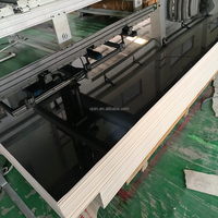 Panneau mural moderne WPC en gros Feuille de miroir en PET dorée imperméable pour hôtel appartement Surface de décoration en bois étanche à l'humidité pour la salle de sport