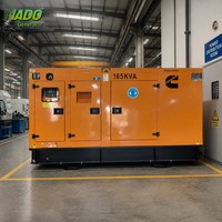 Generador de Reserva de Emergencia 120kW 132kW 150kVA 165kVA con Motor Genuino Serie 6BTAA 200kVA 220kVA 250kVA Tipo Silencioso con Cubierta Guangzhou