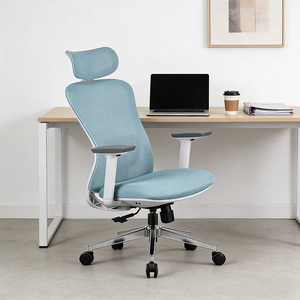 Chaise de direction en maille, chaise de bureau ergonomique en maille, chaise de bureau pivotante en métal et aluminium - Product Image 6