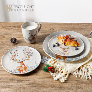 Assiettes en céramique <span class=keywords><strong>de</strong></span> Noël les plus vendues, tasses à café en <span class=keywords><strong>porcelaine</strong></span>, vaisselle, vaisselle <span class=keywords><strong>de</strong></span> <span class=keywords><strong>table</strong></span>, services <span class=keywords><strong>de</strong></span> <span class=keywords><strong>table</strong></span> - Product Image 3