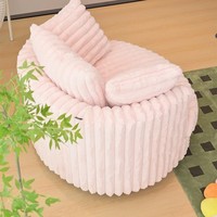 Canapé d'angle modulaire moderne en tissu Yimu modèle 5 Sakura Light Luxury Plush, design pivotant, pour salon