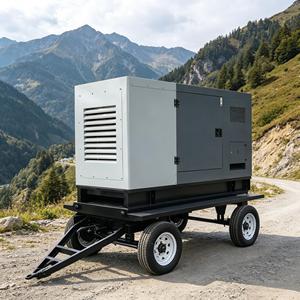 เครื่องกำเนิดไฟฟ้าดีเซลแบบเคลื่อนที่ติดตั้งบนรถพ่วง ขนาด 9KW 20kW 30kW แบบเงียบ สำหรับไซต์ก่อสร้าง - Product Image 6
