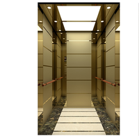 Ascenseur de passagers Fareo FLA-K44 moderne en acier inoxydable sans engrenages à courant alternatif, durable, sûr, installation facile, pour appartements et centres commerciaux