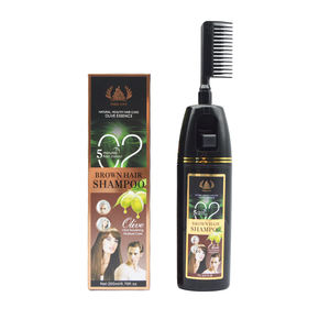 Shampooing colorant cheveux bio à base de plantes Couverture grise 200ml Shampooing colorant cheveux noirs pour femmes et hommes - Product Image 6