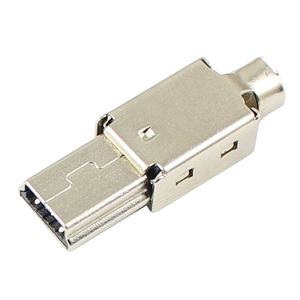 <span class=keywords><strong>Mini</strong></span> connecteur <span class=keywords><strong>USB</strong></span> 5 broches 5 P <span class=keywords><strong>prise</strong></span> mâle fil à <span class=keywords><strong>souder</strong></span> avec boîtier en métal pour câble - Product Image 2
