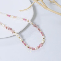 Magnifique collier de perles violettes, cadeau de mariage élégant, fait main, poli, durable, fermoir délicat, cadeau de fête