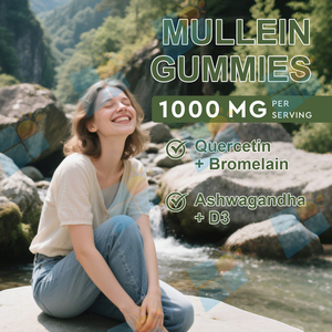 OEM/ODM/OBM estratto di foglie di verbasco supporto immunitario per la pulizia dei polmoni respiratori con quercetina Ashwagandha estratto di Mullein Gummies - Product Image 6