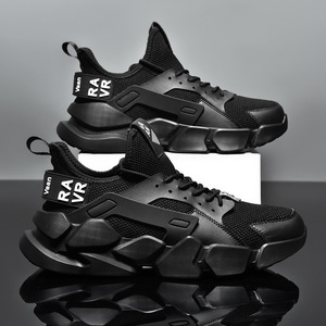 Nouvelles Chaussures de Sport Confortables pour Hommes Respirantes Antidérapantes Amortissantes Résistantes à l'Abrasion Design Polyvalent Décontracté Type Chaussette - Product Image 4