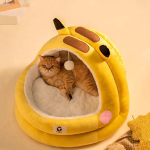 بيتوبيا فاخرة شبه مغلقة عش رقيق دافئ كلاسيكي على شكل مستطيلي داخلي لعبة حيوانات أليفة تصميم جديد كرتون معبأ - Product Image 3