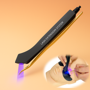 หลอดไฟยูวีสำหรับต่อขนตาพร้อมแหนบ LED ระบบอบแห้งเร็วด้วยกาวยูวีสำหรับต่อขนตา พร้อมแป้นเหยียบ - Product Image 1
