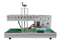 Machine continue de scellage par induction électromagnétique de bureau de 20 à 120mm bouteilles de produits chimiques boîtes de scellage en aluminium Fol
