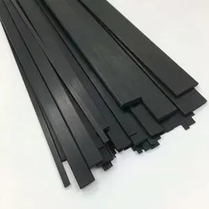 T2.0 * 5.0mm 12k pultrusione barre piatte in fibra di carbonio per parti di macchine