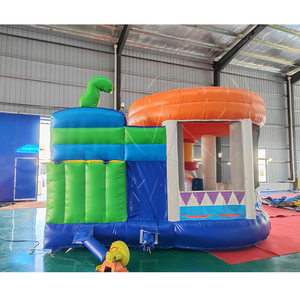 <span class=keywords><strong>Castillo</strong></span> Inflable con Diseño Novedoso en Forma de Domo, con Tobogán Individual, Inflable Disco para la Diversión de los Niños, Venta Comercial - Product Image 5