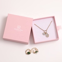Boîte à bijoux en carton rigide écologique personnalisée, boîte à bijoux de luxe avec tiroir coulissant, emballage pour bagues avec logo