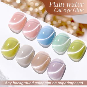 AS Ceramics Cat Esmalte de <span class=keywords><strong>uñas</strong></span> de gel magnético 15ml Blanco Agua simple Efecto de superposición de ojos de gato Brillo brillante Barniz <span class=keywords><strong>semipermanente</strong></span> - Product Image 2